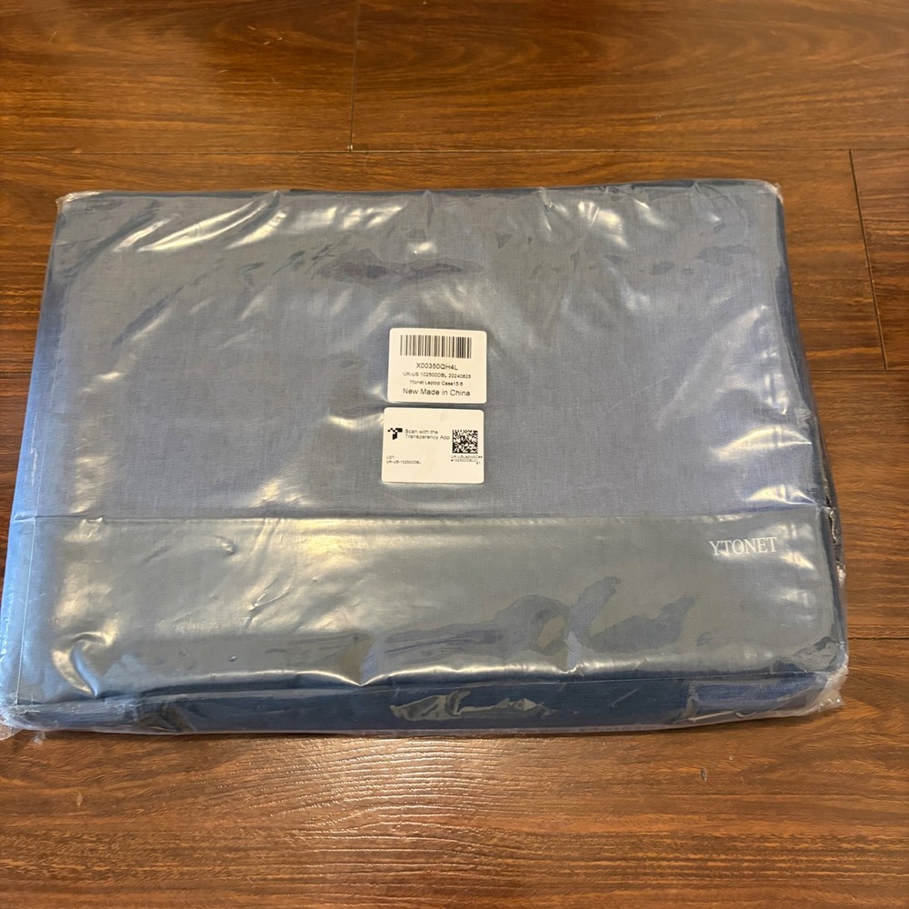 Ytonet 15.6 Inch Laptop Case Sleeve Blue Grey Protective Tech Bag NEW